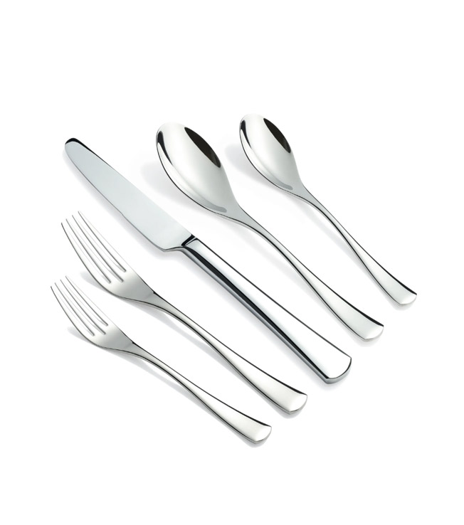 Stainless steel tableware set