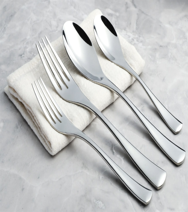 Stainless steel tableware set