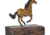 Copper horse ornament