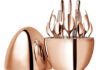 Wood Egg Rose Gold Tableware Set