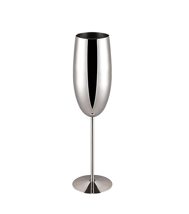 Stainless steel colorful tall red wine glass