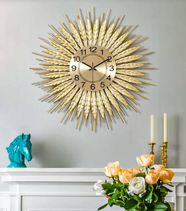 copper wall clock